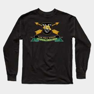 5th Special Forces Group - Flash - TF Dagger w 2 Rows CBO Br - Ribbon X 300 Long Sleeve T-Shirt